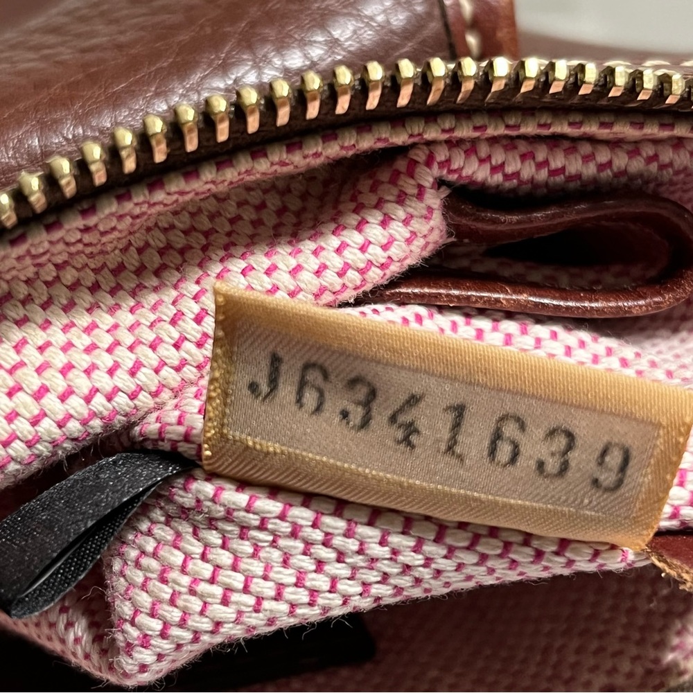 DOONEY & BOURKE Brown Pebble Leather Crossbody Bag - Picture 16 of 16